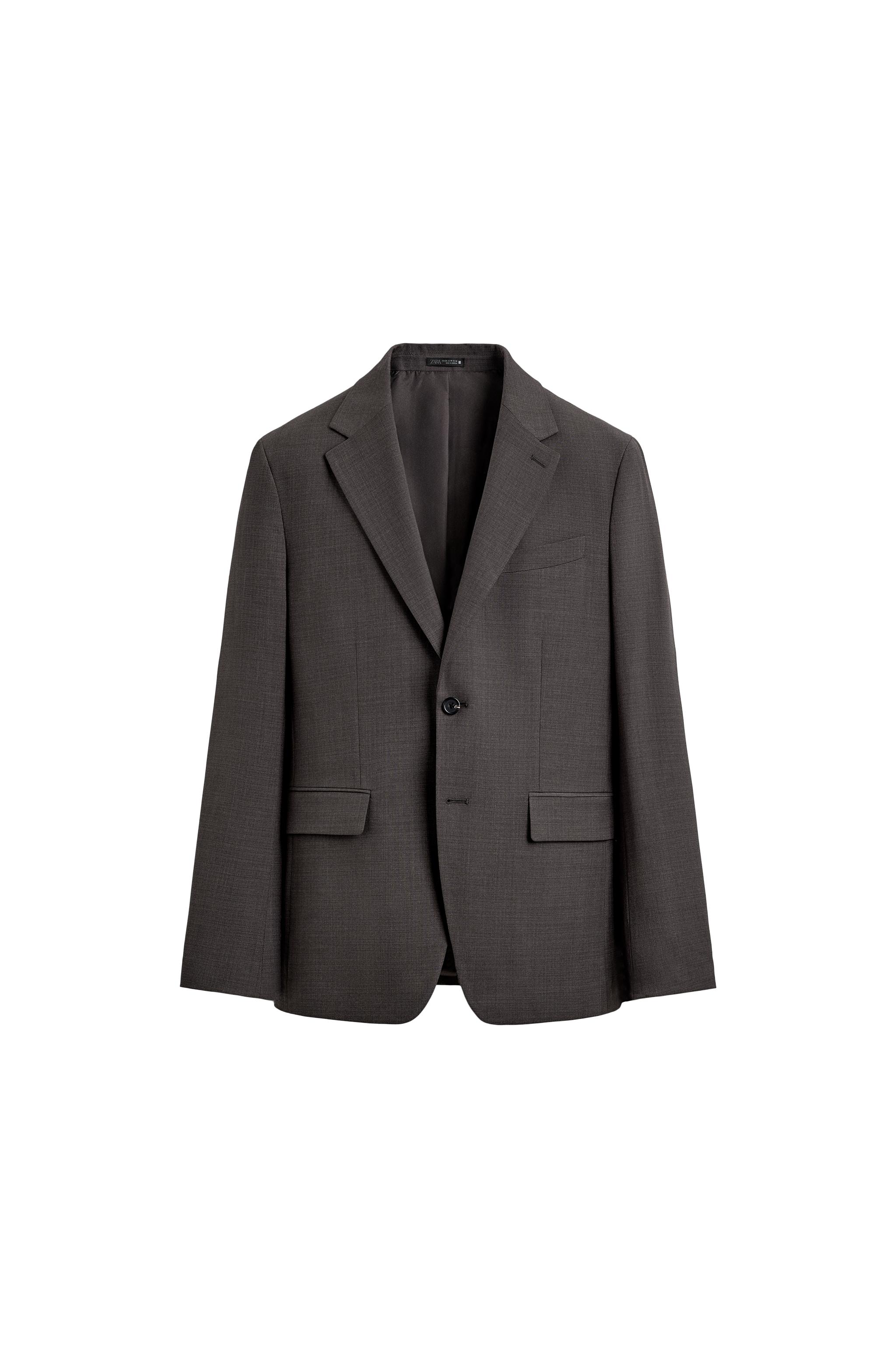 TEXTURED SUIT BLAZER